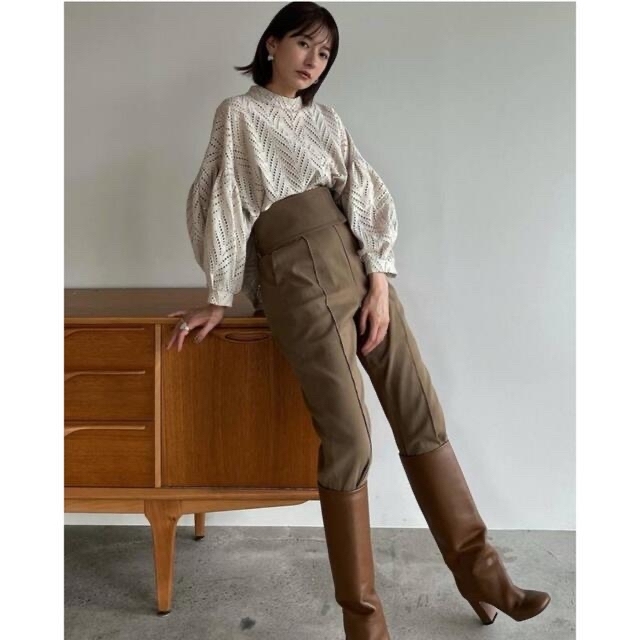 clane クラネ 2WAY TUCK STRAIGHT PANTS BEIGE