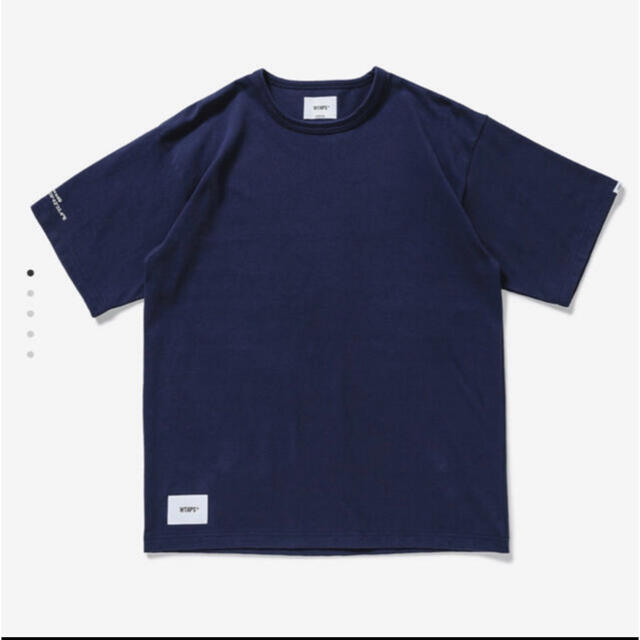 Tシャツ/カットソー(半袖/袖なし)Wtaps FLAT 02 Tシャツ ネイビー Mサイズ