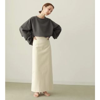 louren highwaist pencil skirt S ivory(ロングスカート)