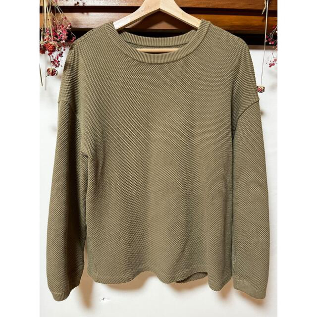 crépuscule (クレプスキュール)のcrepuscule / moss stitch P/O 鹿の子編み メンズのトップス(Tシャツ/カットソー(七分/長袖))の商品写真