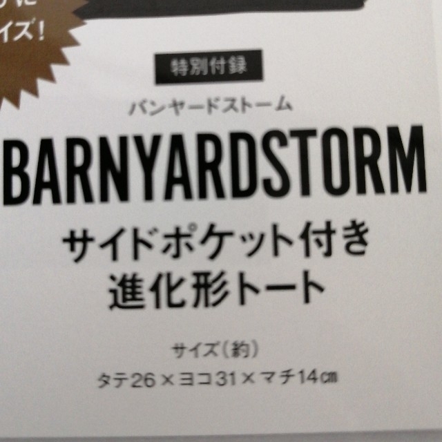 BARNYARDSTORM(バンヤードストーム)のオトナミューズ　バンヤードストーム　トート レディースのバッグ(トートバッグ)の商品写真