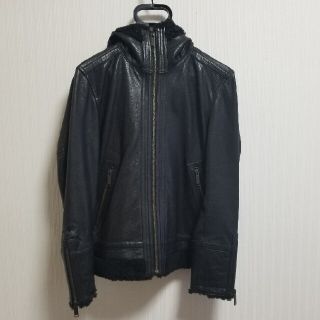 バーバリーブルーレーベル(BURBERRY BLUE LABEL)のバーバリーブルーレーベル　レザーパーカー(レザージャケット)