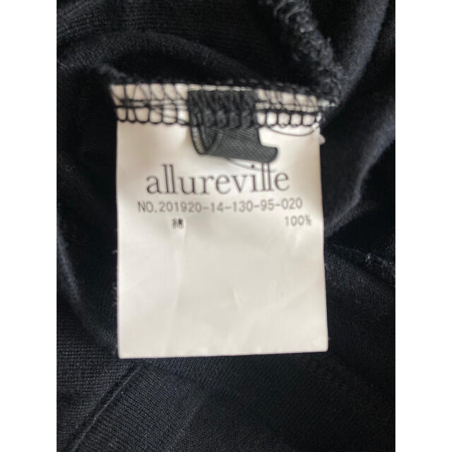 allureville(アルアバイル)の値下げ　allurevilleフレアカットワンピース　黒ノースリーブワンピ レディースのワンピース(ロングワンピース/マキシワンピース)の商品写真