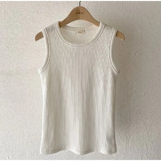 howdy. crew neck rib tank white free(タンクトップ)