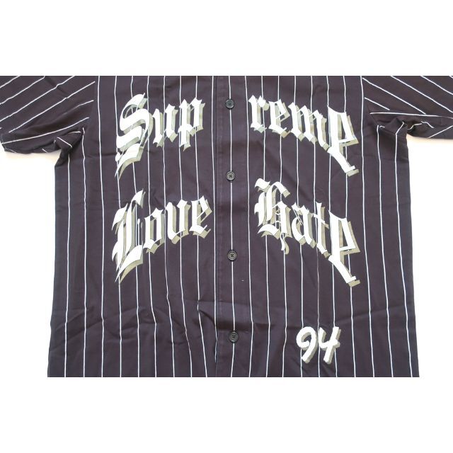 Supreme Love Hate Baseball Jersey 黒 L 希少 www.krzysztofbialy.com