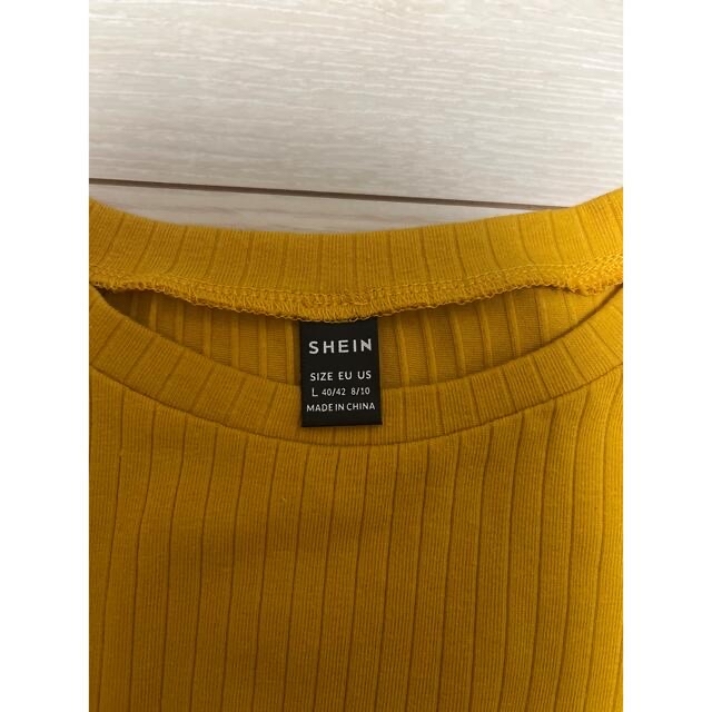 SHEIN  新品未使用　リブニット レディースのトップス(Tシャツ(半袖/袖なし))の商品写真