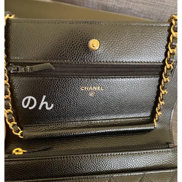 CHANEL(シャネル)の新品未使用 シャネルチェーンウォレット キャビアスキン ゴールド金具 レディースのバッグ(ショルダーバッグ)の商品写真