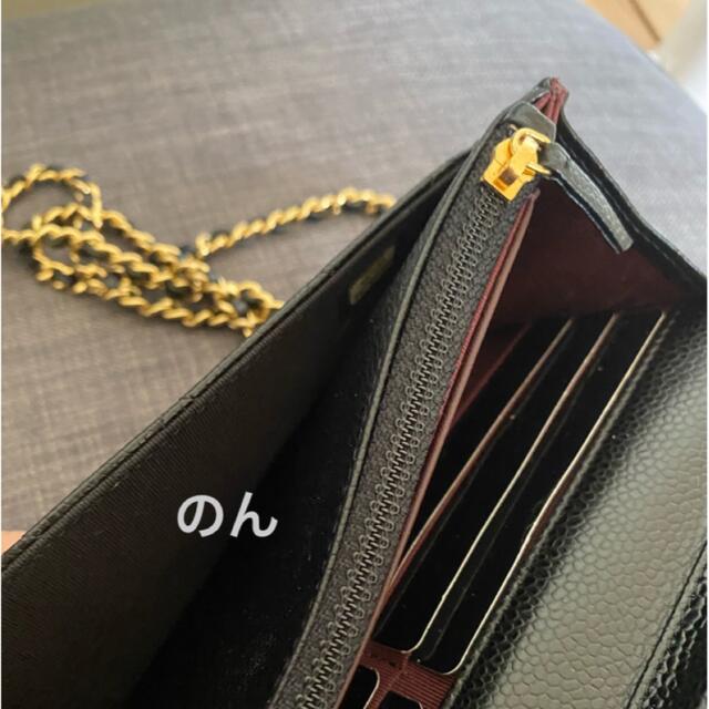 CHANEL(シャネル)の新品未使用 シャネルチェーンウォレット キャビアスキン ゴールド金具 レディースのバッグ(ショルダーバッグ)の商品写真