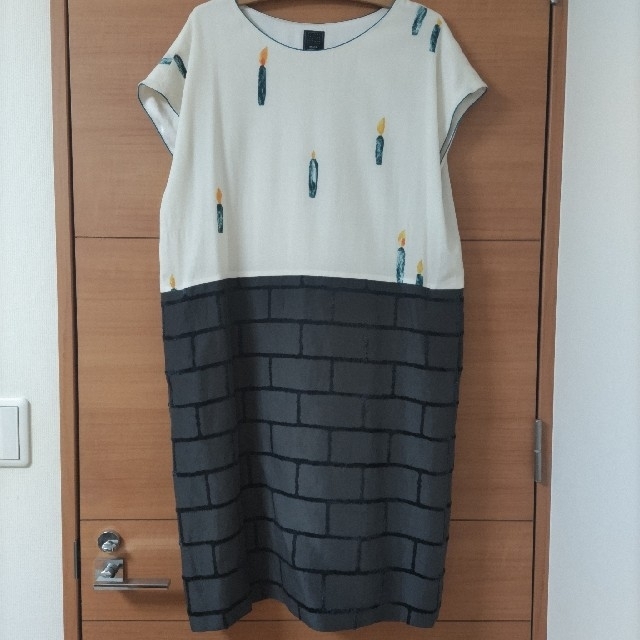 新品】ミナペルホネンpieceワンピースcandle+brick38-