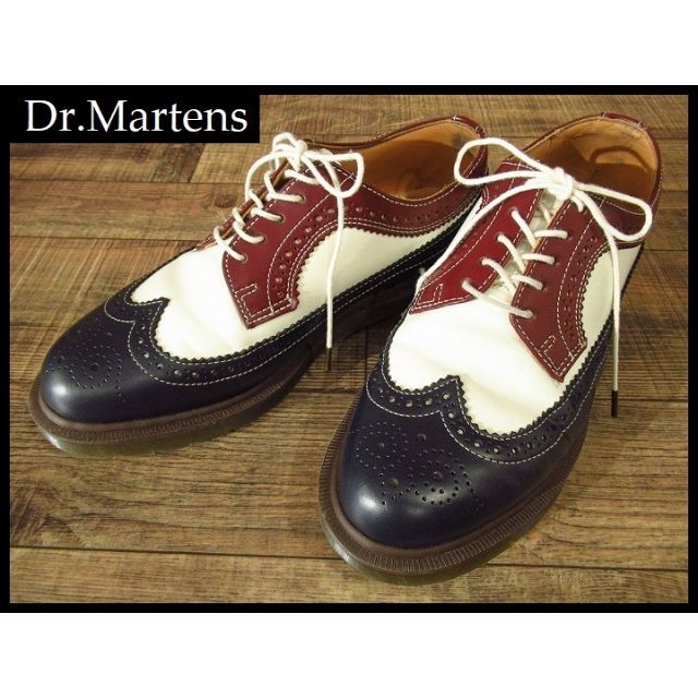 Dr.Martens(ドクターマーチン)のセーブライオン様専用 ドクターマーチン 限定 トリコロール シューズ UK7 メンズの靴/シューズ(ブーツ)の商品写真