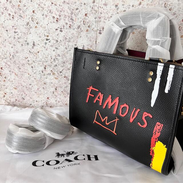 コーチ COACH バスキアコラボ 2wayハンドバッグ ショルダーバッグ