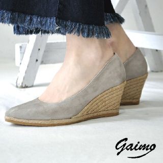 ガイモ(gaimo)のgaimo/ガイモ/スウェードレザー/ウェッジソールト/ジュート巻き/パンプス(ハイヒール/パンプス)