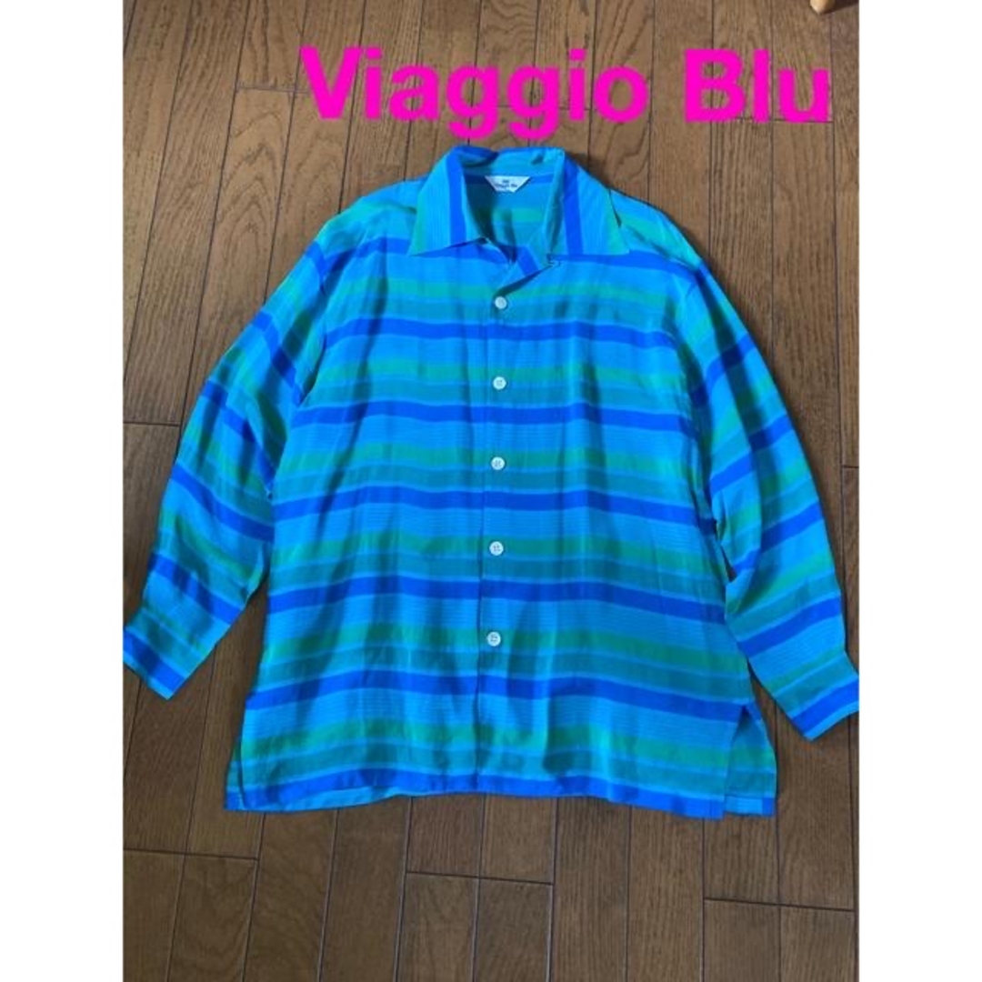 VIAGGIO BLU(ビアッジョブルー)のビアッジョブルー　ブラウス　フリーサイズ レディースのトップス(シャツ/ブラウス(長袖/七分))の商品写真