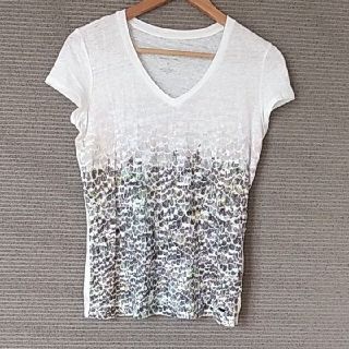 アルマーニエクスチェンジ(ARMANI EXCHANGE)のアルマーニエクスチェンジ　Tシャツ　カットソー　リネン　ARMANI　ジョルジオ(Tシャツ(半袖/袖なし))