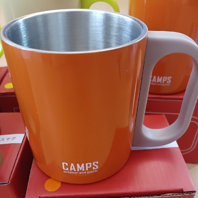 CAMPS  調光ランタンライト&ステンレスマグ6個 スポーツ/アウトドアのアウトドア(食器)の商品写真