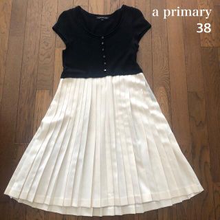 【a primary】ワンピース 38(ひざ丈ワンピース)