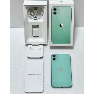 アイフォーン(iPhone)のiPhone 11 グリーン 128 GB SIMフリー(スマートフォン本体)