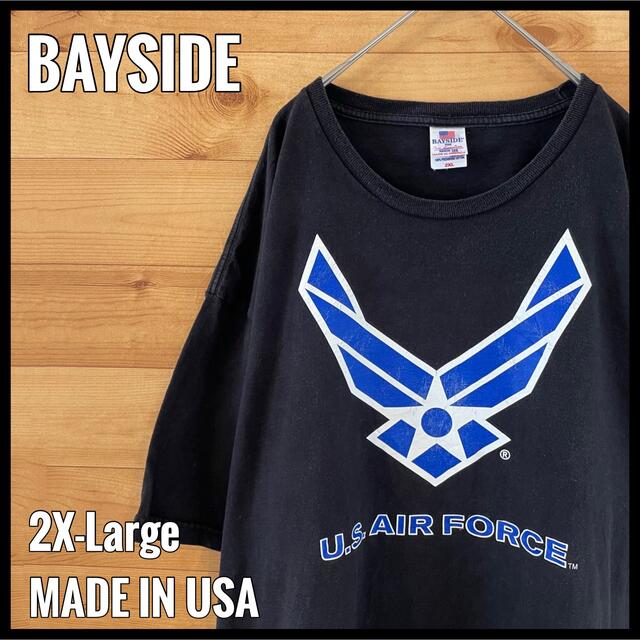 BAY SIDE(ベイサイド)の【BAYSIDE】USA製 AIR FORCE Tシャツ XXL US古着 メンズのトップス(Tシャツ/カットソー(半袖/袖なし))の商品写真