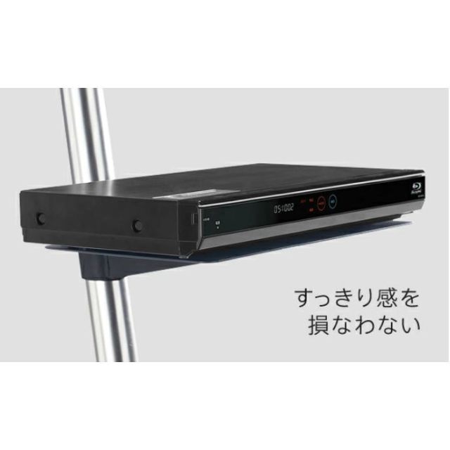 WALL(ウォール)の【ままま様用】スマートテレビスタンドハイタイプ専用レコーダー棚　ホワイト インテリア/住まい/日用品の収納家具(リビング収納)の商品写真