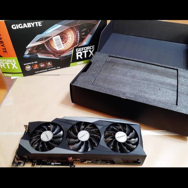 スマホ/家電/カメラGIGABYTE rtx3080 非lhr 訳あり - PCパーツ