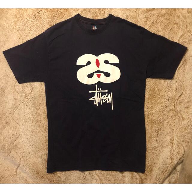 90s OLD STUSSY ステューシー  SS ロゴ　赤青タグ Tシャツ