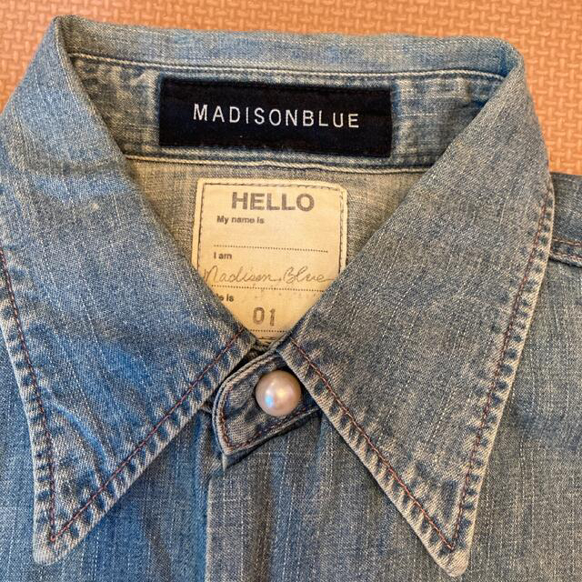 専用】マディソンブルー MADISONBLUE パールボタンシャツ 伊勢丹限定-