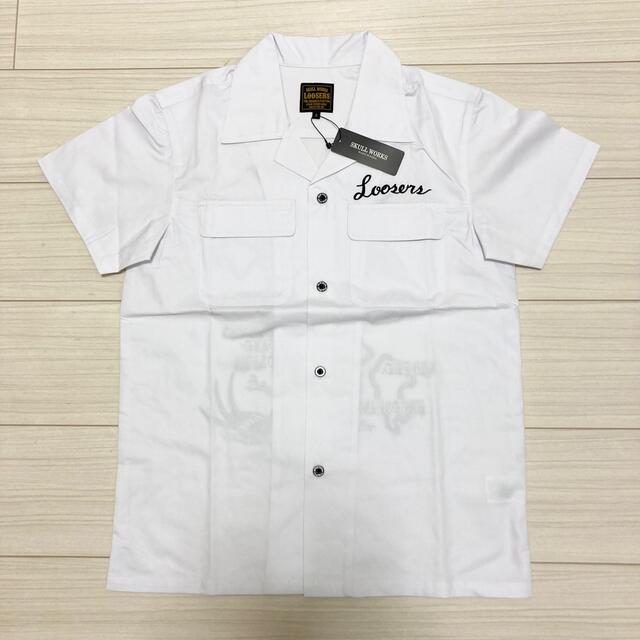 新品◆SKULL WORKS◆オープンカラー ツバメ 日本地図 刺繍 スカシャツ メンズのトップス(シャツ)の商品写真