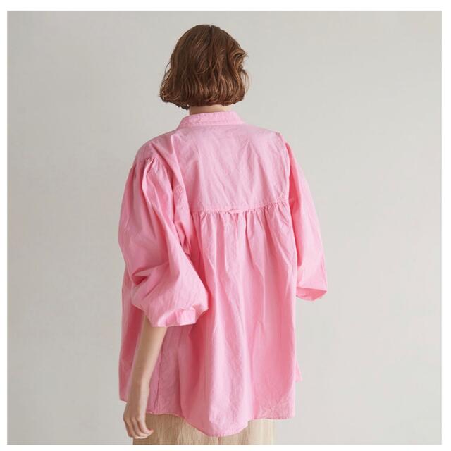 SeaRoomlynn - searoomlynn コットンWASHギャザーシャツ ピンクの通販 