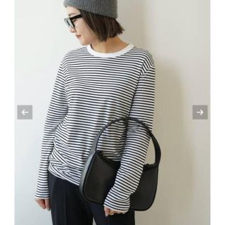 ドゥーズィエムクラス(DEUXIEME CLASSE)のDeuxieme Classe COCO Stripe Tシャツ ホワイト(カットソー(長袖/七分))