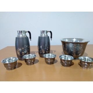 錫製　酒器　8点セット(金属工芸)