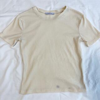 ザラ(ZARA)の【ZARA】Tシャツ 半袖 白 Sサイズ(Tシャツ(半袖/袖なし))