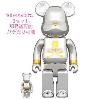 メディコムトイ(MEDICOM TOY)のBE@RBRICK mastermind JAPAN SILVER 3セット(フィギュア)