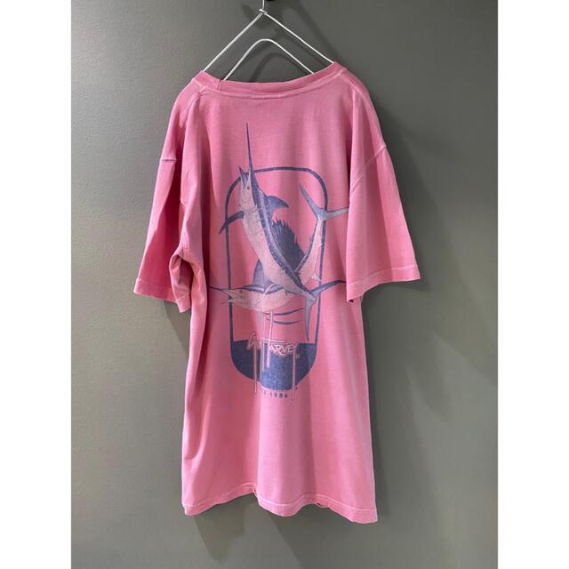 ビンテージ Guy Harvey Tシャツ pink ピンク カジキ 魚