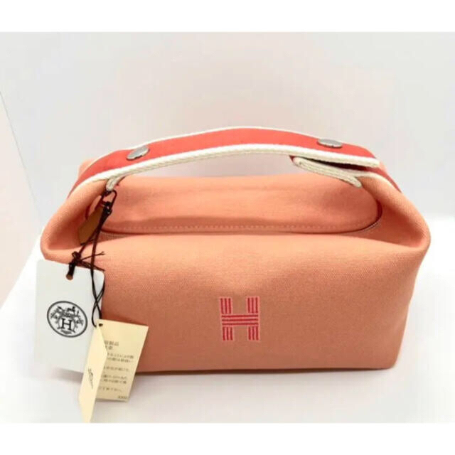 新品未使用！　HERMES  ポーチ ブリッドアブラック  PM綿100％Size