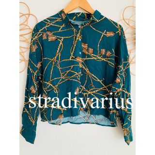 ザラ(ZARA)の美品　stradivarius ZARA  ロープ柄　シャツ　トップス　人気(シャツ/ブラウス(長袖/七分))