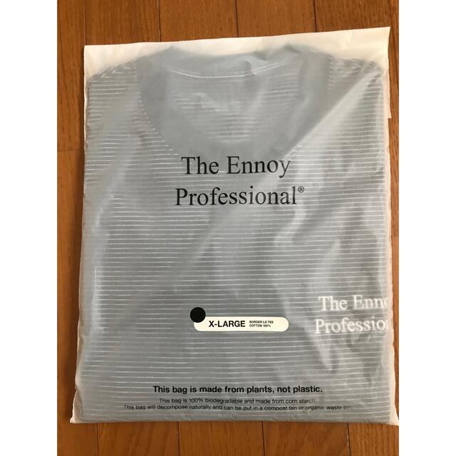 ENNOY L/S Border T-Shirt 黒 新品 サイズXL - Tシャツ/カットソー(七