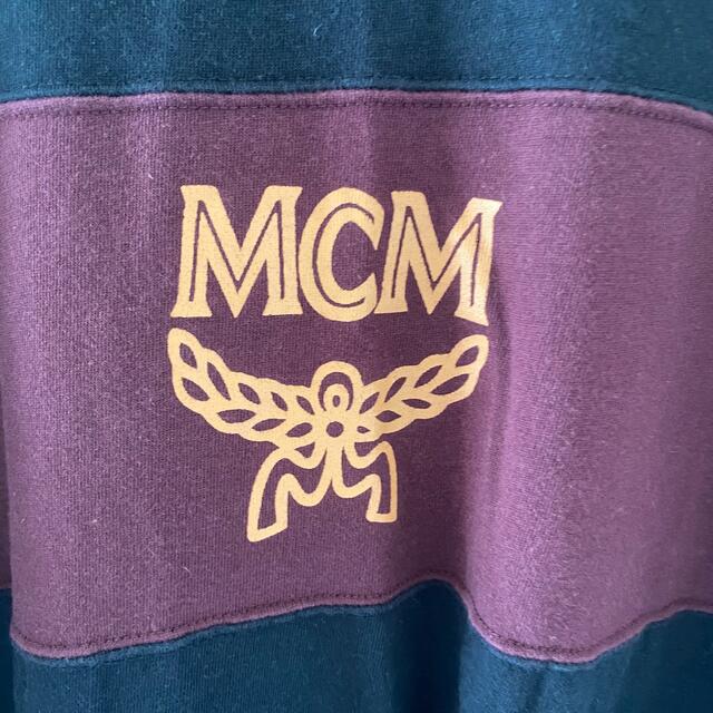 MCMエムシーエムtシャツ半袖ブラック黒lLメンズデカロゴビンテージ菅田常田