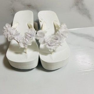 レディース用　サンダル（花）　サイズS(サンダル)