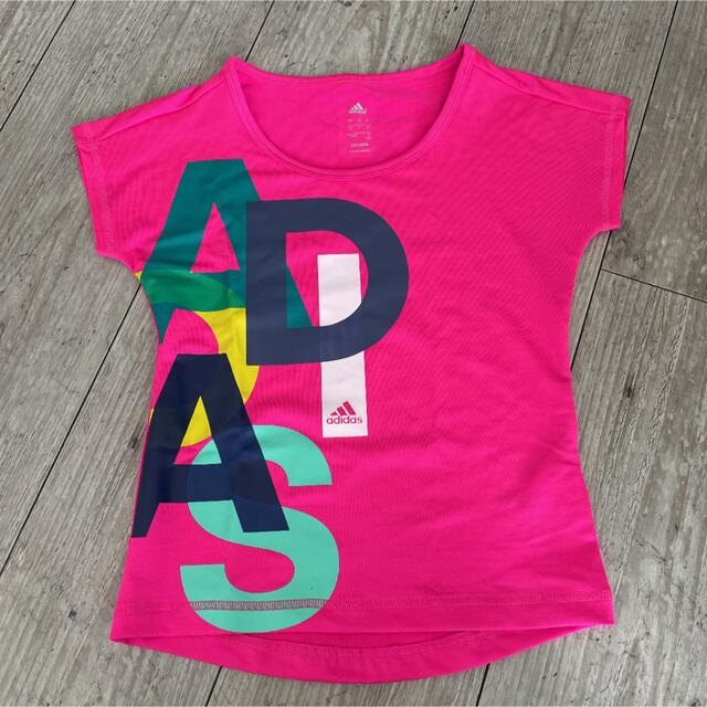 adidas(アディダス)のアディダス Tシャツ 130cm キッズ/ベビー/マタニティのキッズ服女の子用(90cm~)(Tシャツ/カットソー)の商品写真