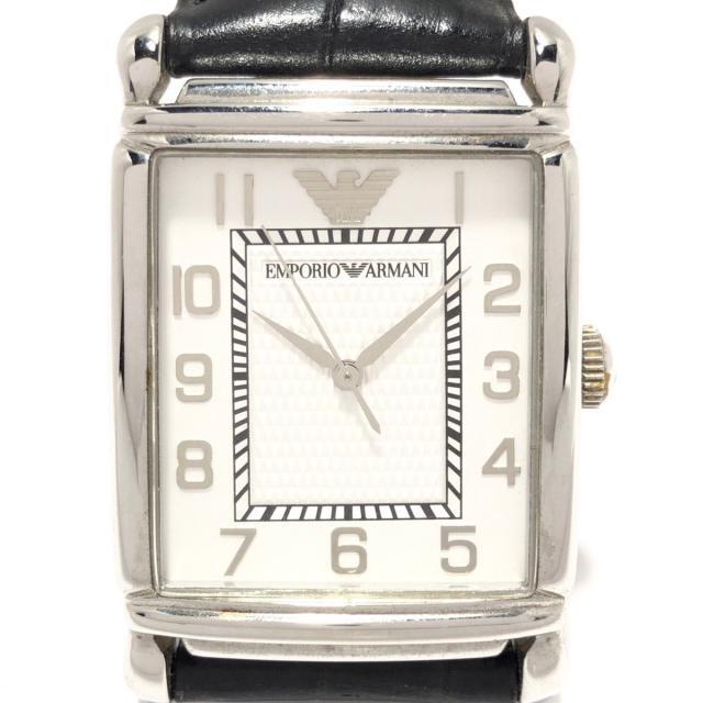 81 エンポリオアルマーニ時計　レディース腕時計　シルバー　シンプル　上品　人気