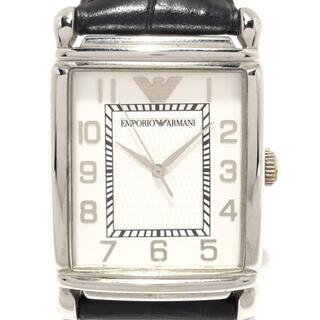 エンポリオアルマーニ(Emporio Armani)のアルマーニ 腕時計 - AR-0433 メンズ 白(その他)