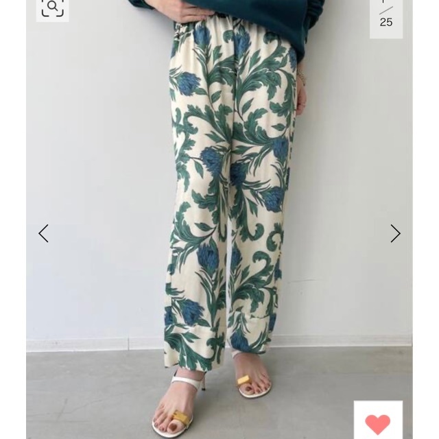 L'Appartement DEUXIEME CLASSE - 【SENSI STUDIO】Print Slouchy Pants グリーン