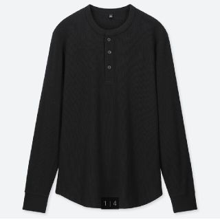 ユニクロ(UNIQLO)のユニクロ　ワッフルヘンリーネックT(Tシャツ(長袖/七分))