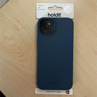 ★新品★iPhone13   holdit  シリコンケース　パシフィックブルー(iPhoneケース)