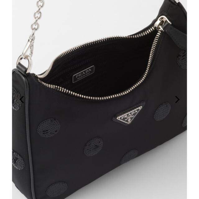 PRADA(プラダ)の【新品】PRADA ポルカドット ナイロン ミニポーチ付き ショルダーバッグ レディースのバッグ(ショルダーバッグ)の商品写真