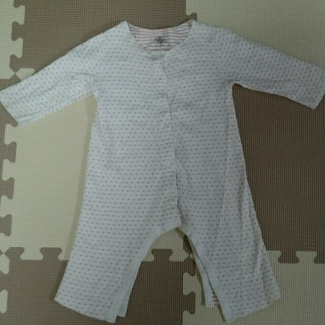 PETIT BATEAU(プチバトー)のプチバトー リバーシブル 3Ｍ ロンパース キッズ/ベビー/マタニティのベビー服(~85cm)(ロンパース)の商品写真