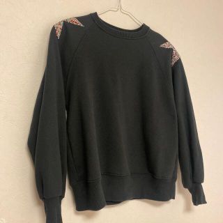 ザラキッズ(ZARA KIDS)のZARA KIDS スウェット　ダークグレー　ストーン付き(トレーナー/スウェット)