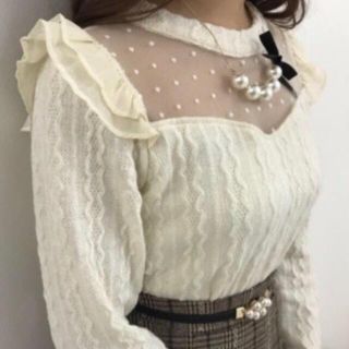 ロジータ(ROJITA)のcouture BY  ROJITA  チュール切替トップス(カットソー(長袖/七分))