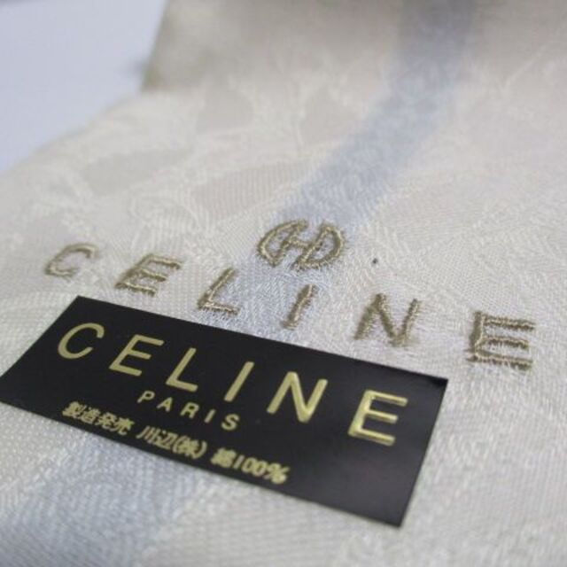 celine(セリーヌ)のセリーヌ　メンズハンカチ☆綿100％・新品 メンズのファッション小物(ハンカチ/ポケットチーフ)の商品写真