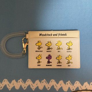 ピーナッツ(PEANUTS)のWoodstock and  friends(ウッドストックと仲間パスケース)(名刺入れ/定期入れ)